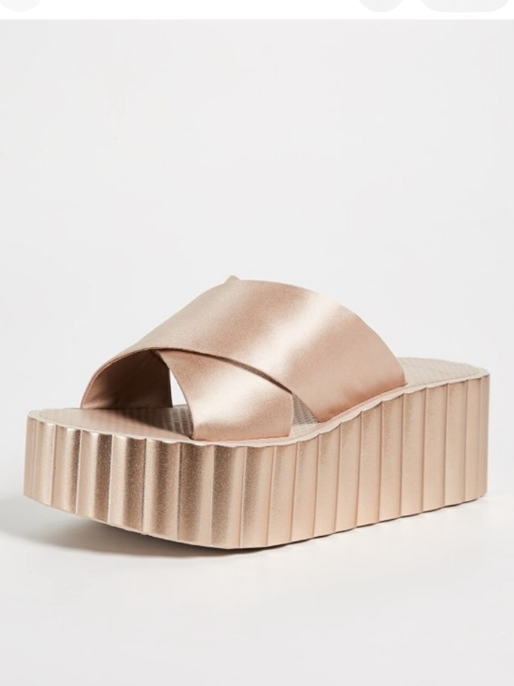 Tory Burch Platform Slide Sandal in champagne Gold